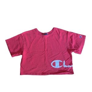 Champion Cropped Logo T Shirt
